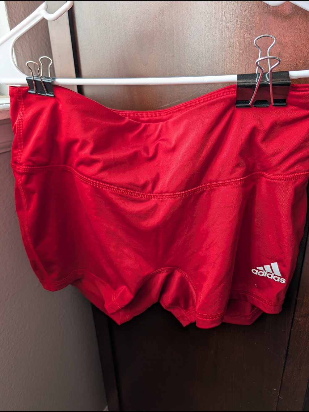 adidas Women’s Bright Red Performance Running Shorts